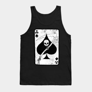 Ace of Spades ))(( Vietnam War Era Death Card Tank Top